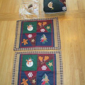NEVER USED QUILT SET BY HOME CLASSICS/FULL/QUEEN/WINTER THEME/2 SHAMS/QUILT!